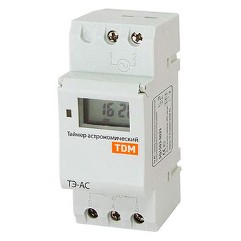 Таймер электронный астрономический ТЭ-АС 16А-DIN TDM SQ1503-0023 - Электрика, НВА - Реле, автоматизация и управление - Таймеры - . Магазин оборудования для автономного и резервного электропитания Ekosolar.ru в Пензе