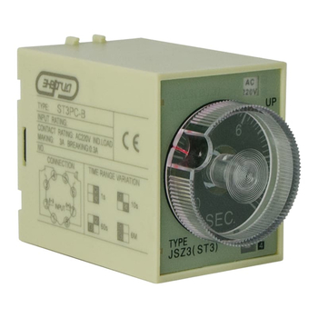 Реле времени 220V ST3PC-B (0.1-1s/10s/60s/6 min) Энергия - Электрика, НВА - Реле, автоматизация и управление - Реле времени - . Магазин оборудования для автономного и резервного электропитания Ekosolar.ru в Пензе