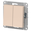 Переключатель Schneider Electric AtlasDesign 2-клавишный сх.6, 10АХ, бежевый механизм - Электрика, НВА - Выключатели и розетки - Выключатели - . Магазин оборудования для автономного и резервного электропитания Ekosolar.ru в Пензе